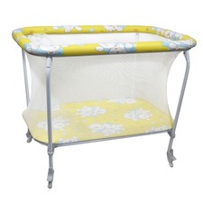 Box lettino pieghevole giallo